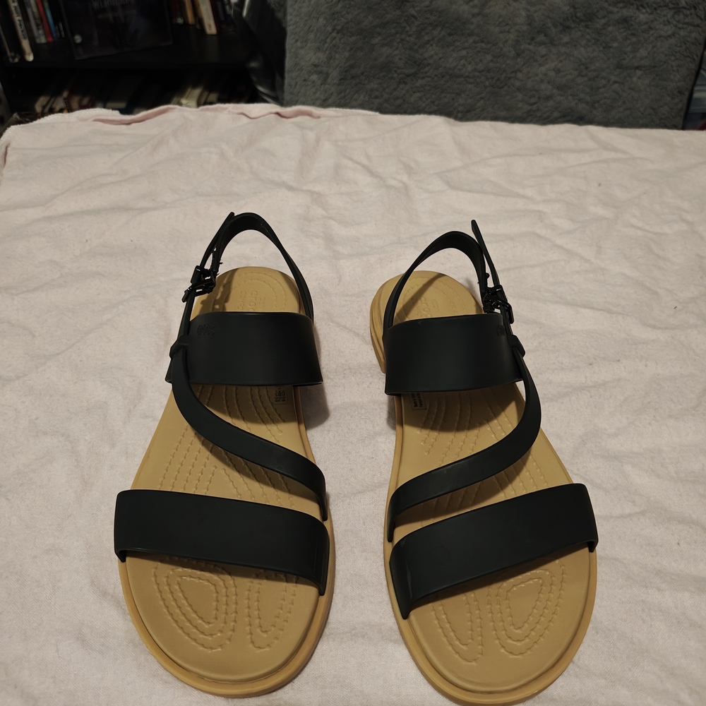 Crocs Tulum, Women's Black Strappy Sandals